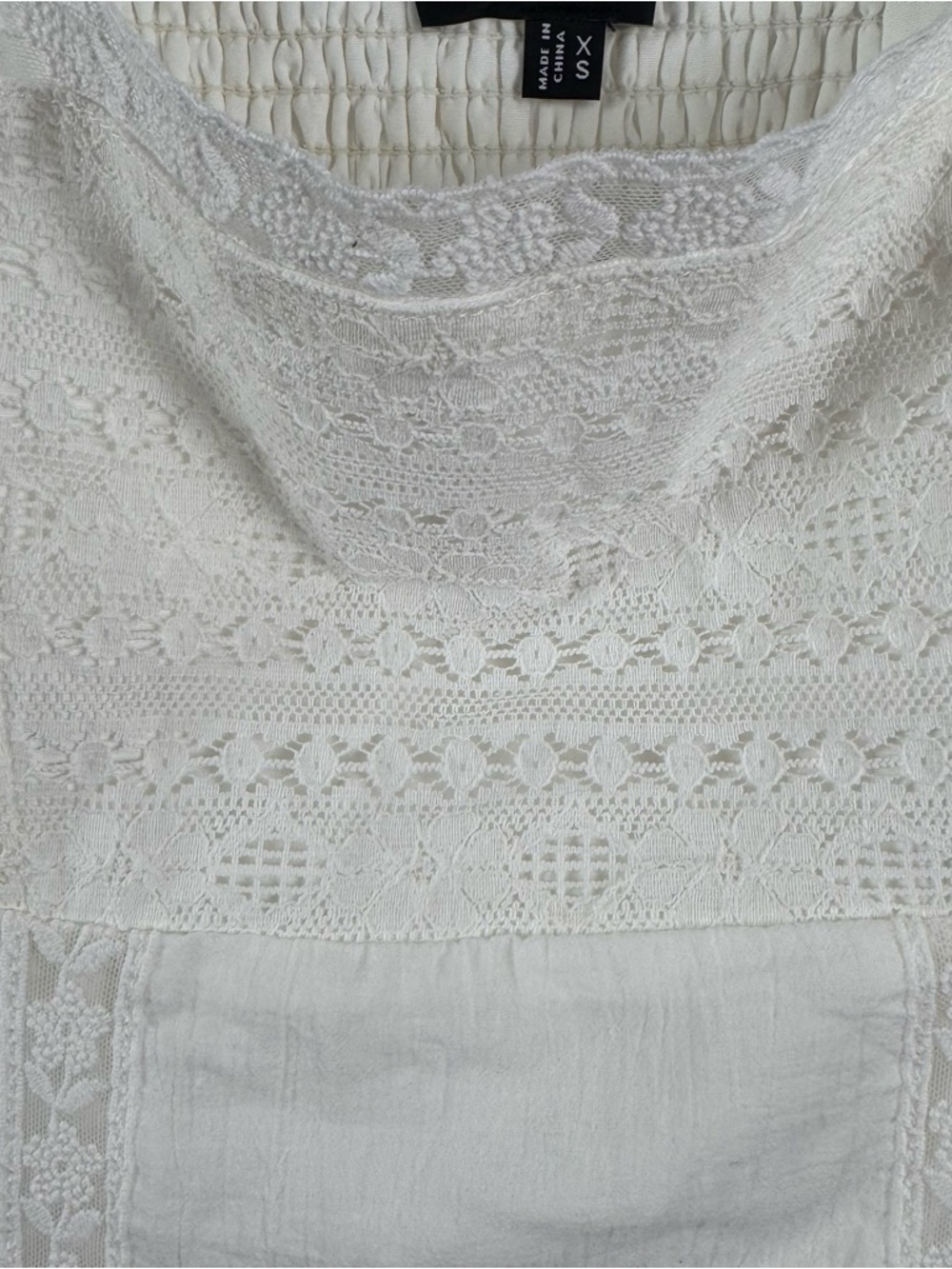 Lulu’s Esmeray White Lace Sleeveless Tiered Midi Dress Size XS - Picture 7 of 10